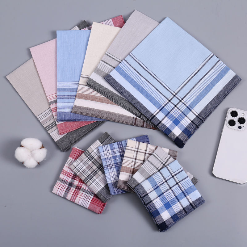 12Pcs Men's Pure Cotton Handke – обзор и цена Handkerchief Cotton Men