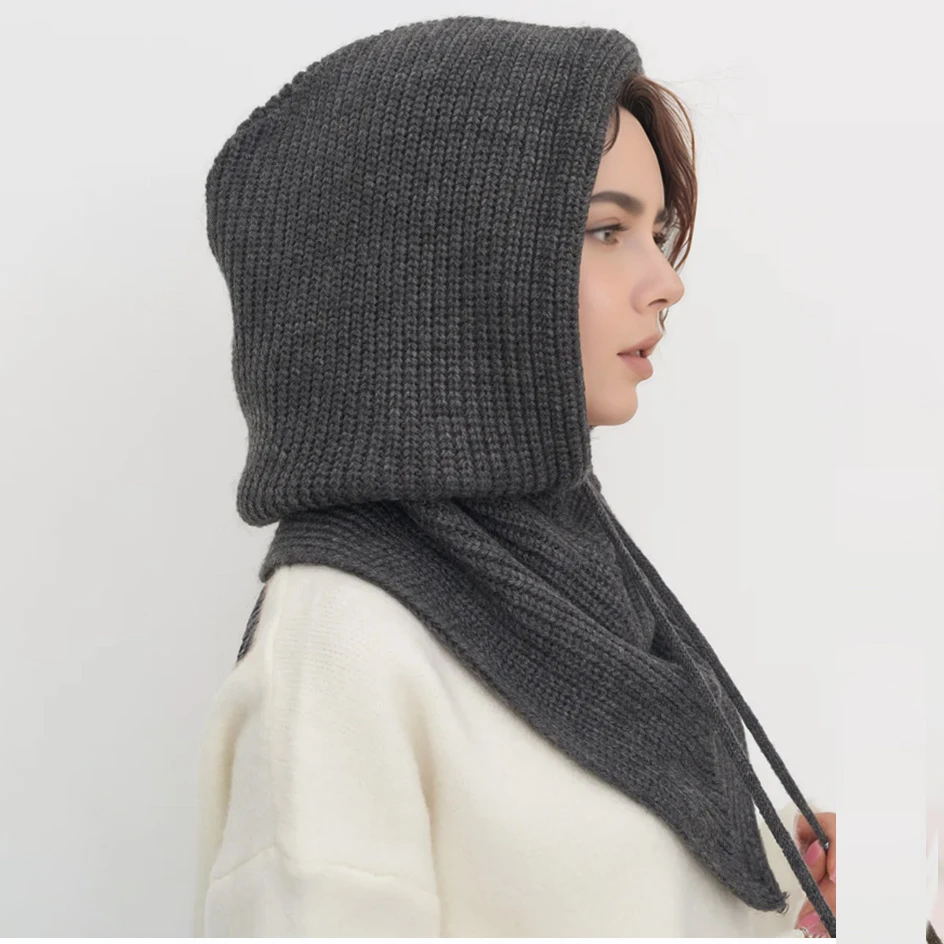 Women's Knitted Beanie Hat wit – обзор и цена Infinity Scarf Knit