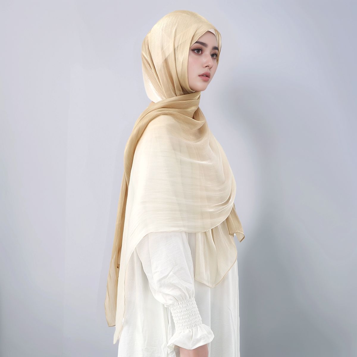Gradient Twinkle Silk Hijab Sc – обзор и цена Head Wrap Turban