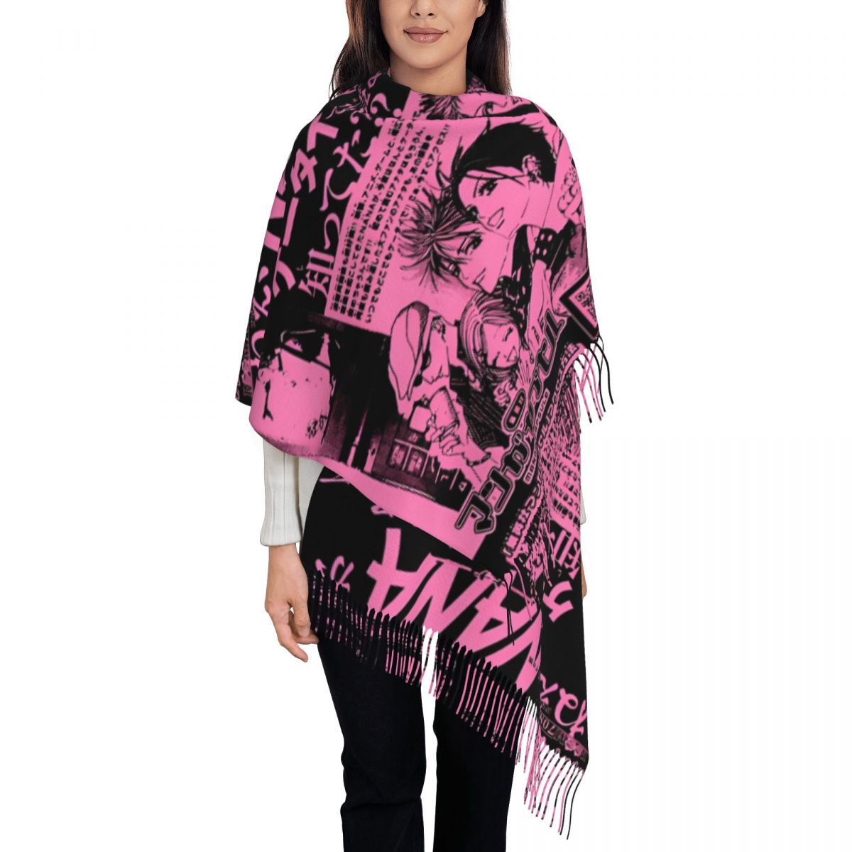 Women's Scarf with Tassel Nana – обзор и цена Pashmina Wrap Large