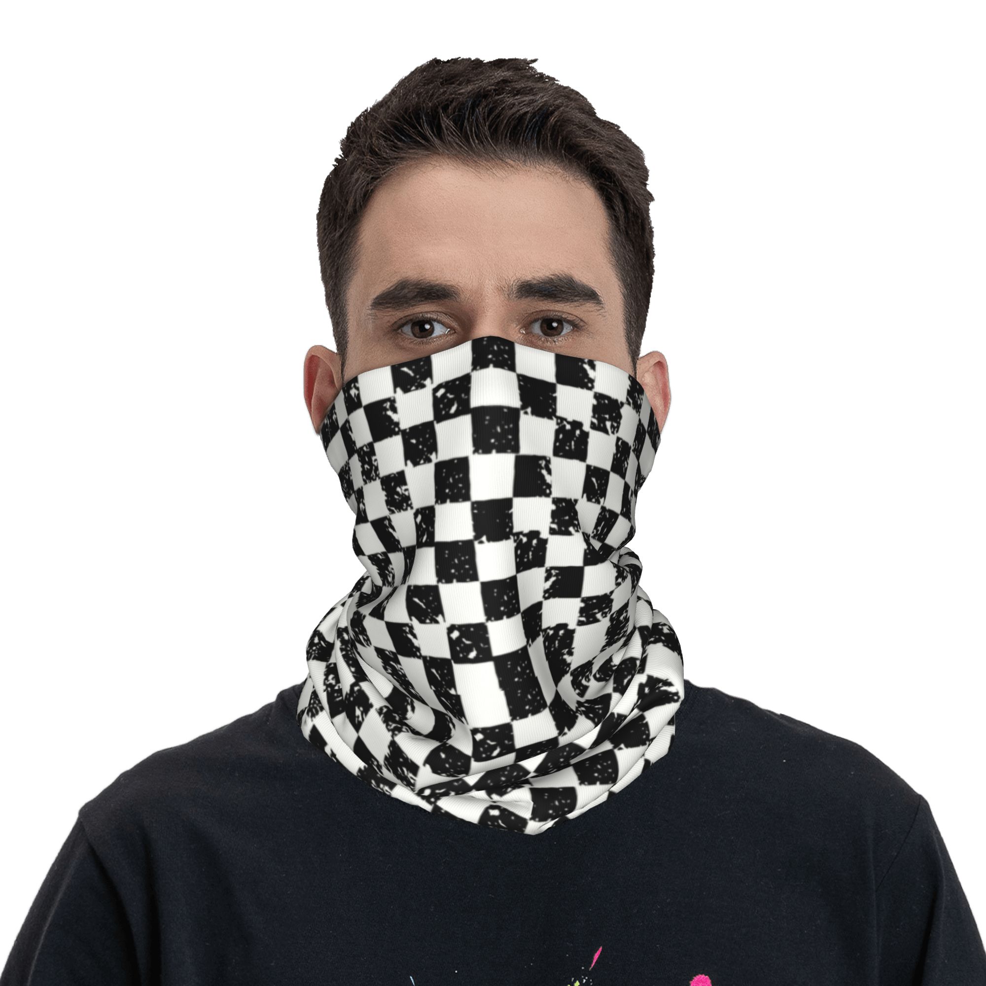 Custom Retro Checkered Flag Wi – обзор и цена Neck Warmer Tube