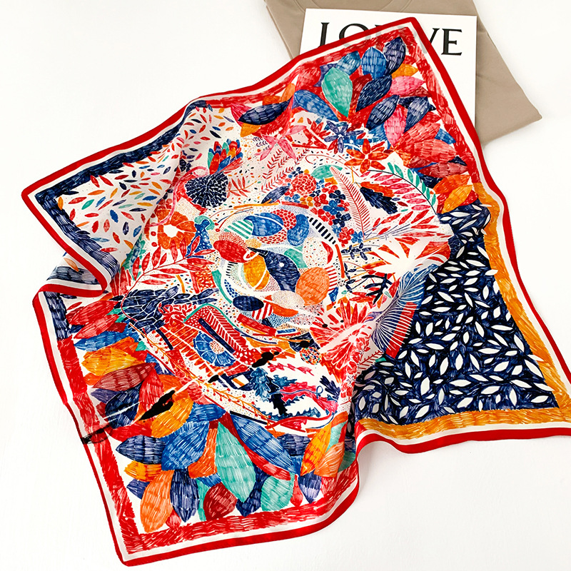 53cm Square Silk Scarf Women N – обзор и цена Silk Neck Scarf
