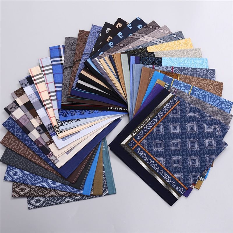 3Pcs Men's Pure Cotton Printed – обзор и цена Handkerchief Cotton Men