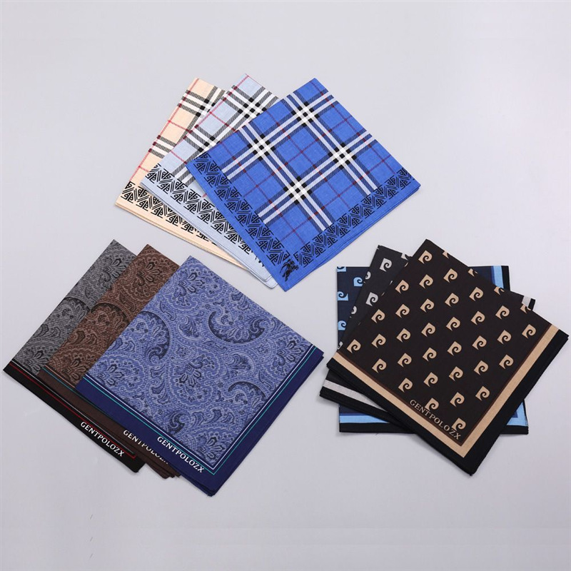 3Pcs Men's Pure Cotton Printed – обзор и цена Handkerchief Cotton Men