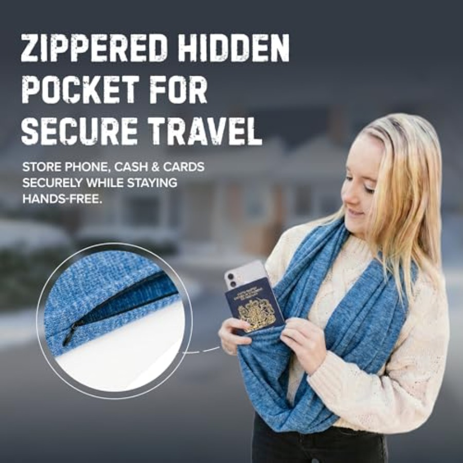 Infinity Travel Scarf Loop wit – обзор и цена Infinity Scarf Knit