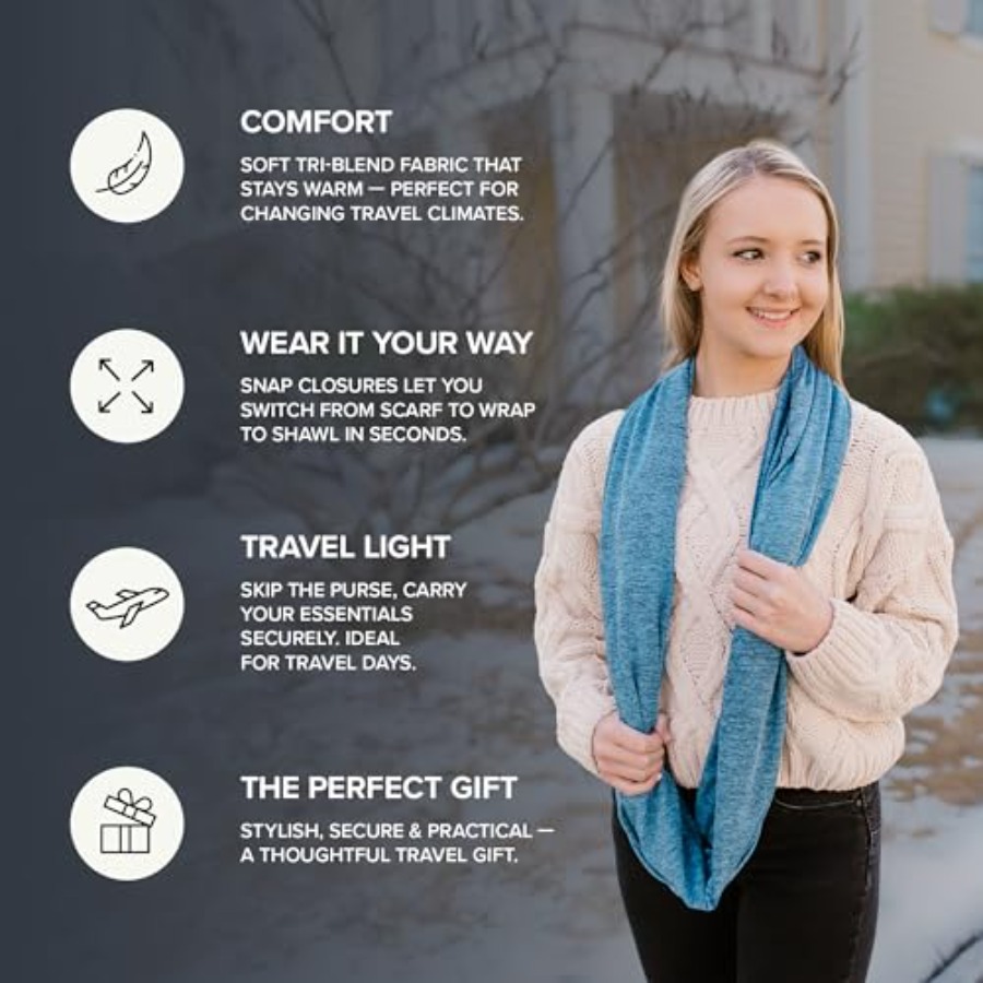 Infinity Travel Scarf Loop wit – обзор и цена Infinity Scarf Knit