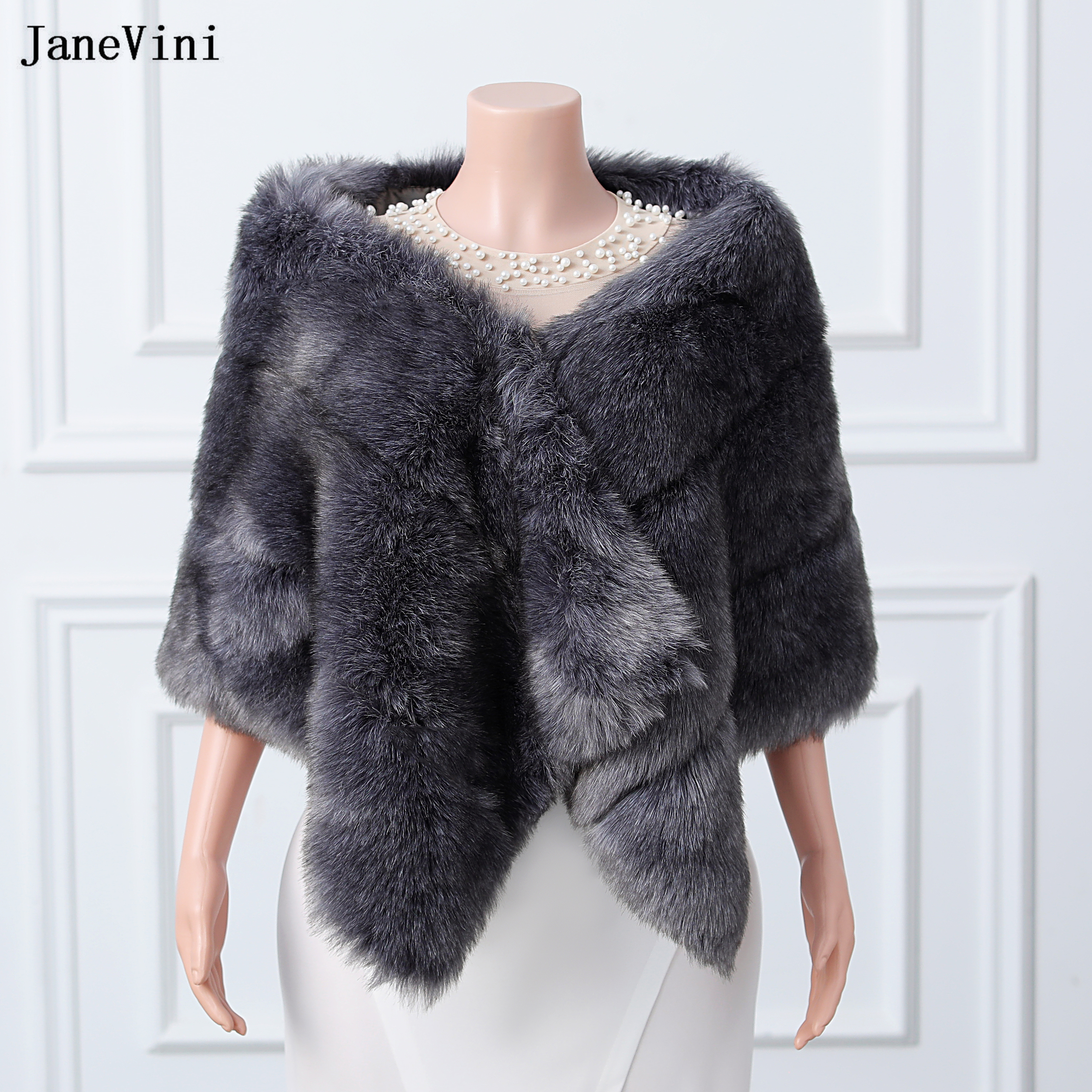 JaneVini High Quality Dark Gra – обзор и цена Stole Wedding Shawl