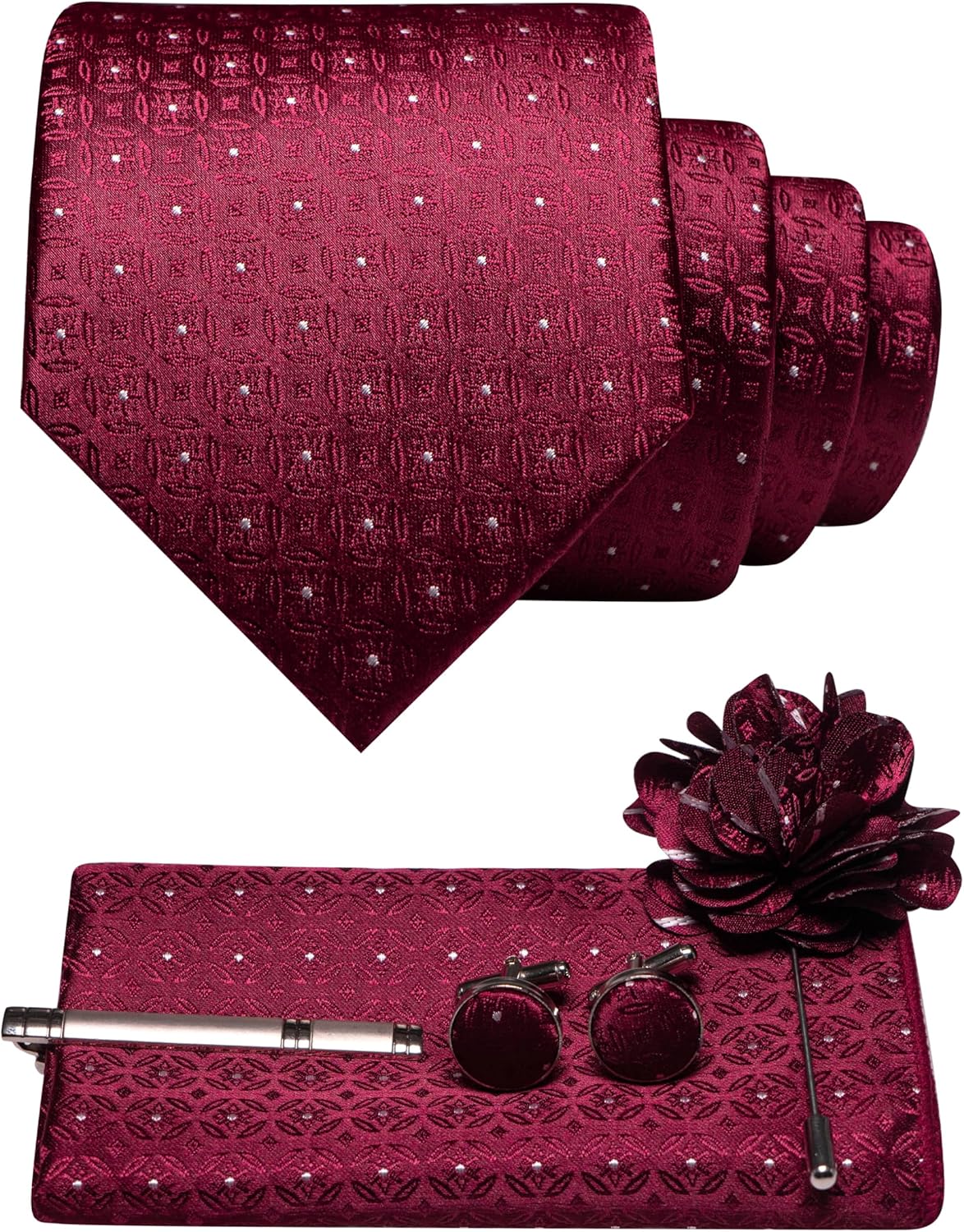 5PCS Men's Tie Set with Pocket – обзор и цена Pocket Square Set