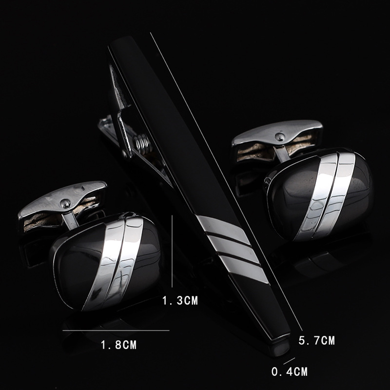 Mens Ties Clip Cufflinks Set S – обзор и цена Tie Bar Set Gift