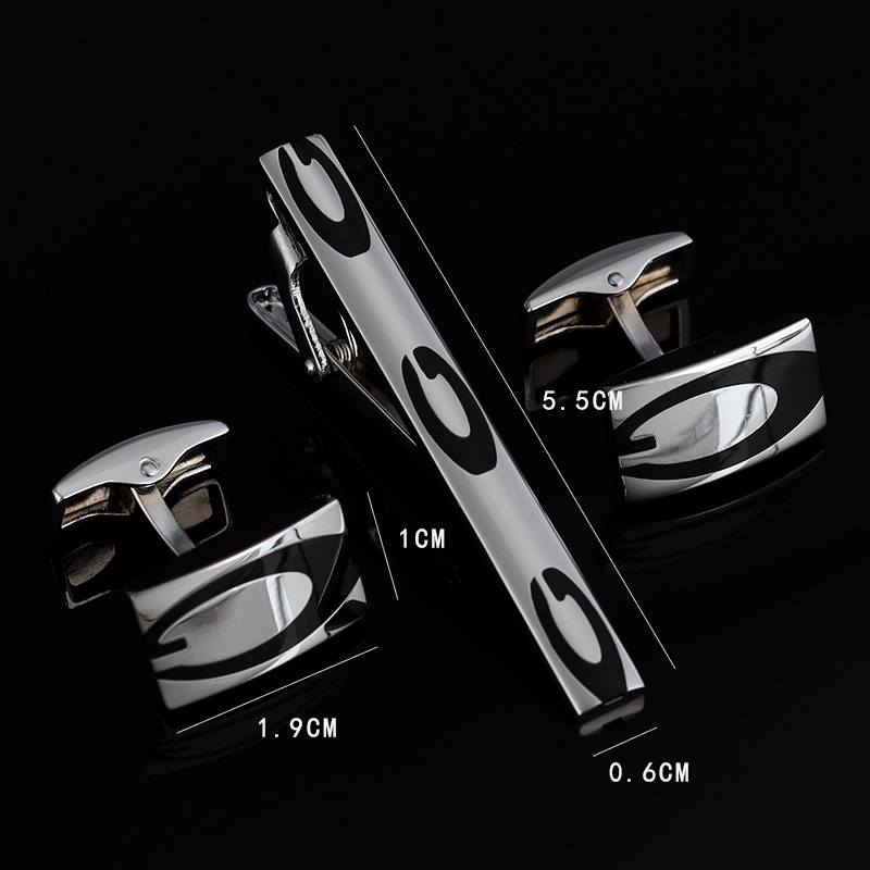 Mens Ties Clip Cufflinks Set S – обзор и цена Tie Bar Set Gift