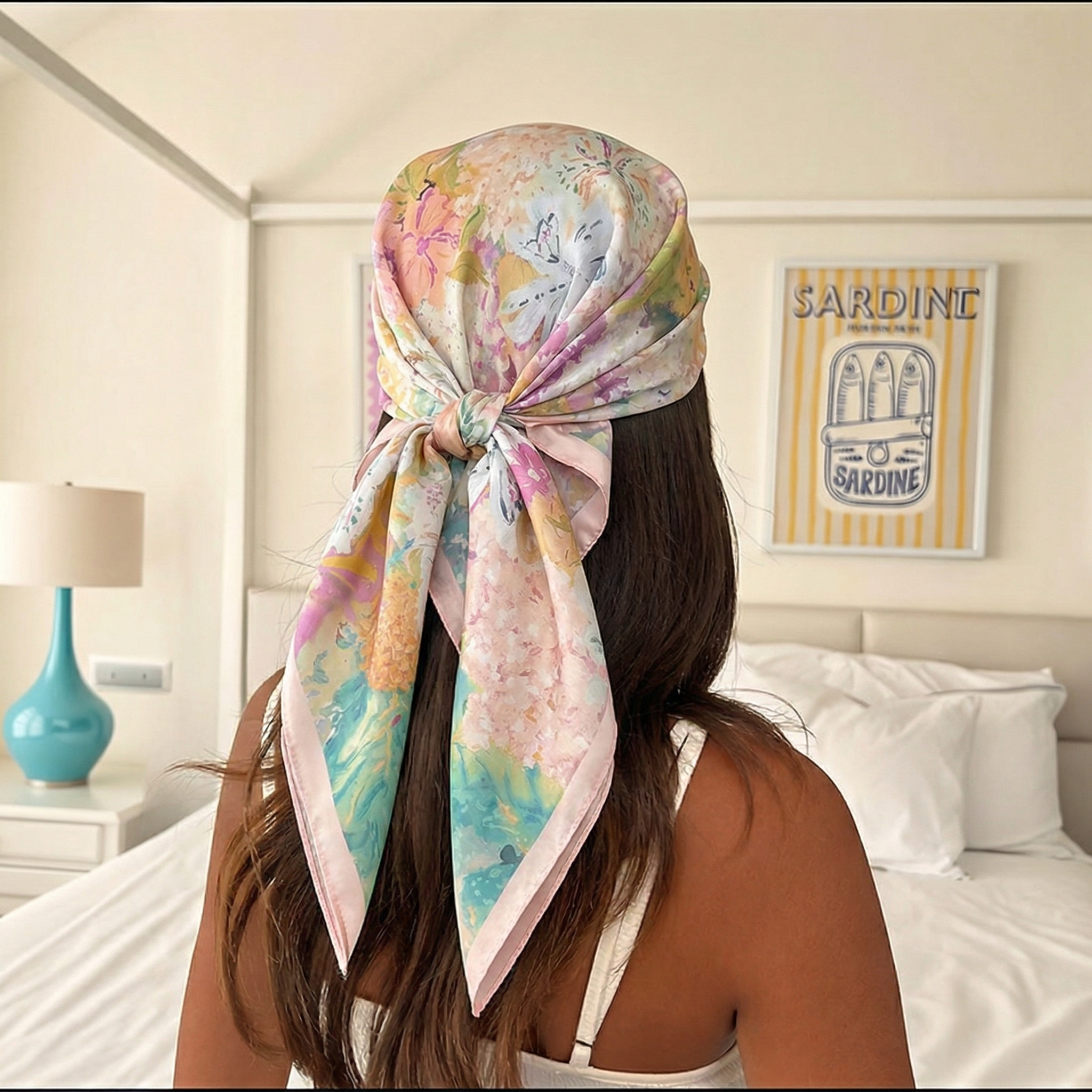 70*70cm Square Silk Scarf for  – обзор и цена Ascot Neck Scarf