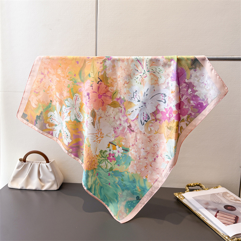 70*70cm Square Silk Scarf for  – обзор и цена Ascot Neck Scarf