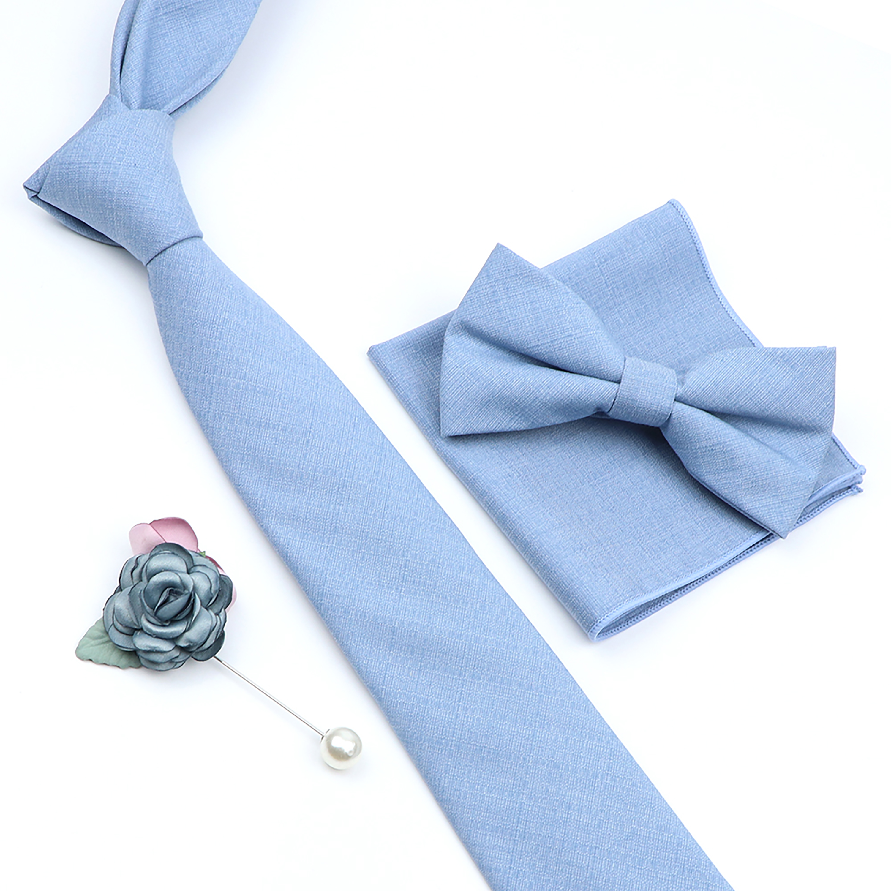 Beautiful Solid Color Tie Broo – обзор и цена Skinny Tie Men