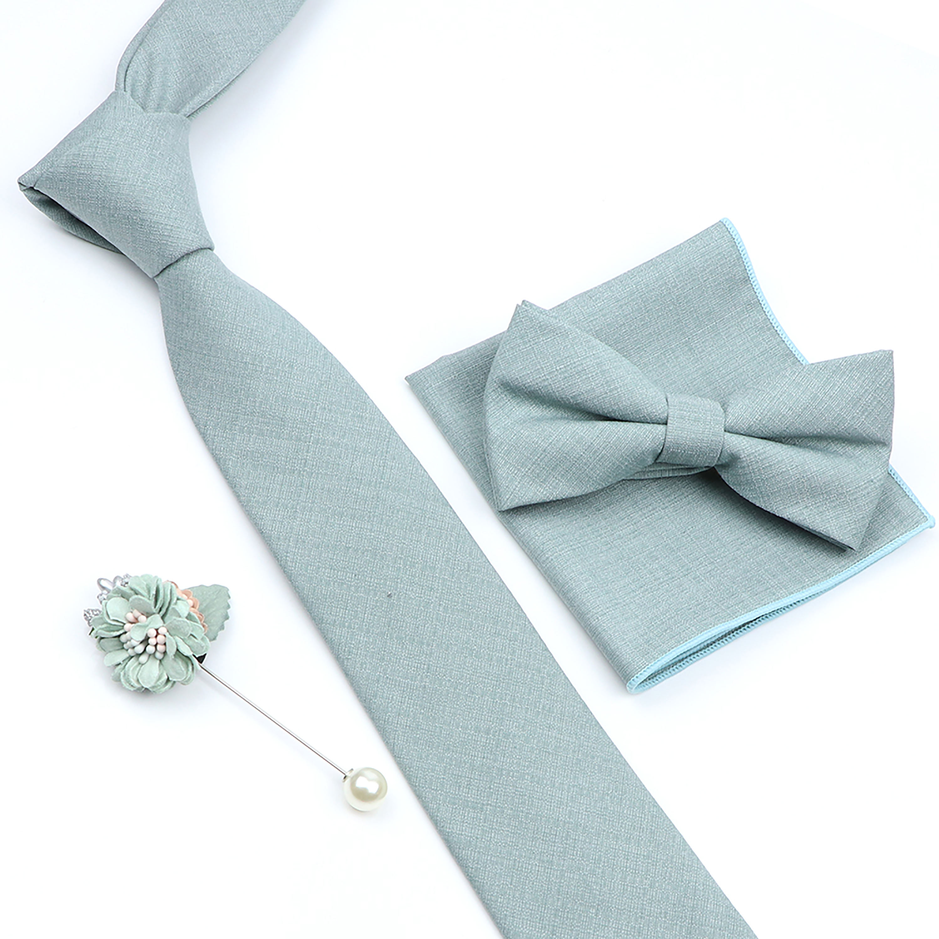 Beautiful Solid Color Tie Broo – обзор и цена Skinny Tie Men