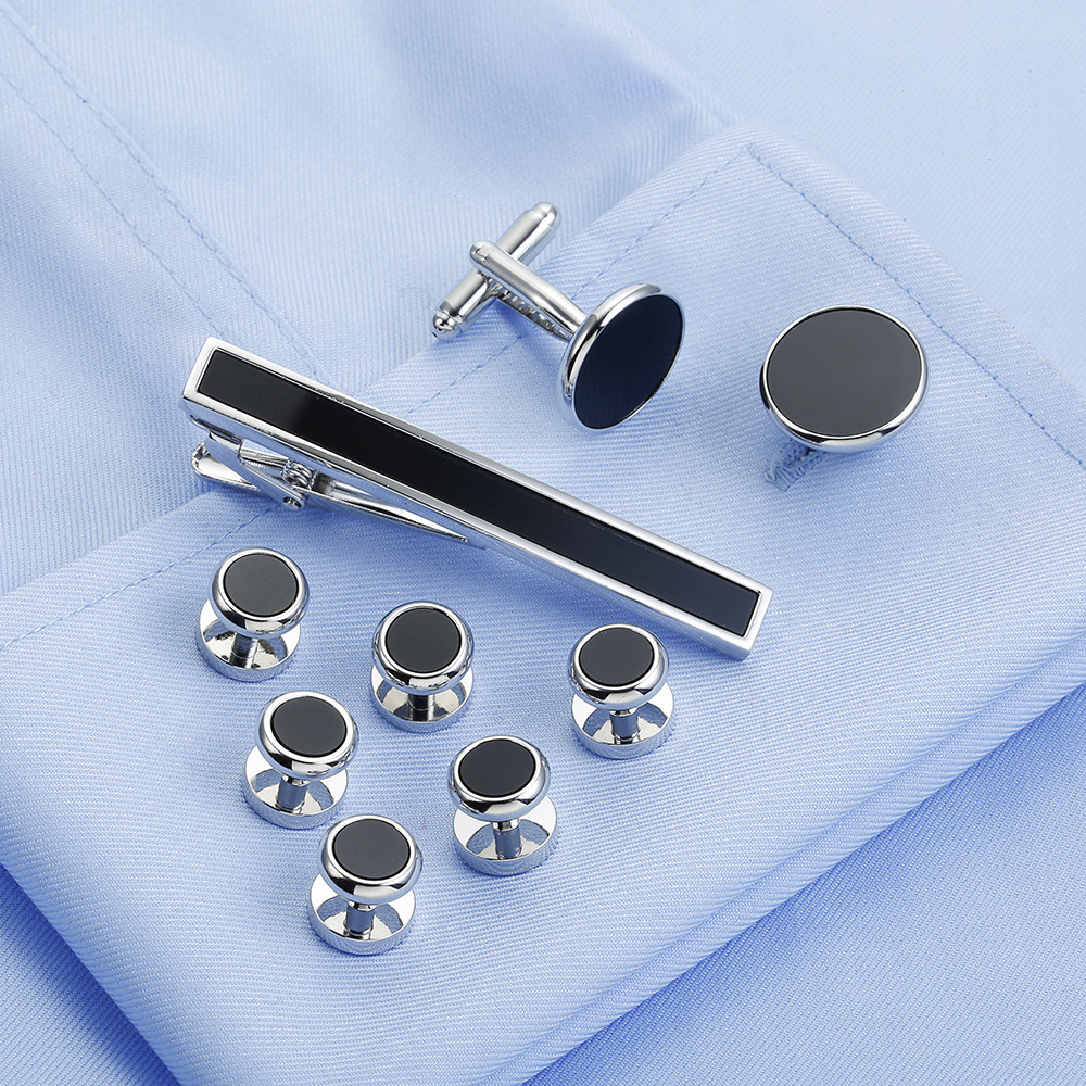 VAGULA 9 PCS Tie bar Cuff link – обзор и цена Tie Bar Set Gift
