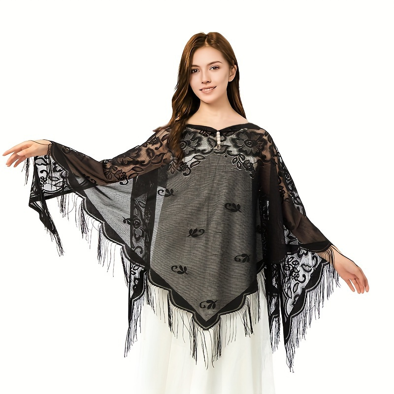 New Embroidery Lace Scarf Shaw – обзор и цена Stole Wedding Shawl