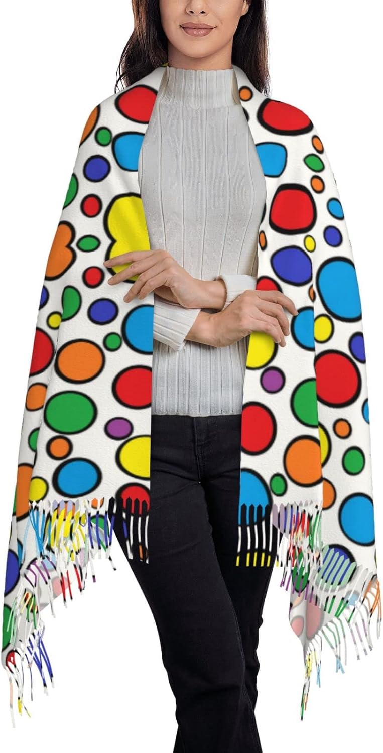 Colorful Circles Women's Scarf – обзор и цена Stole Wedding Shawl