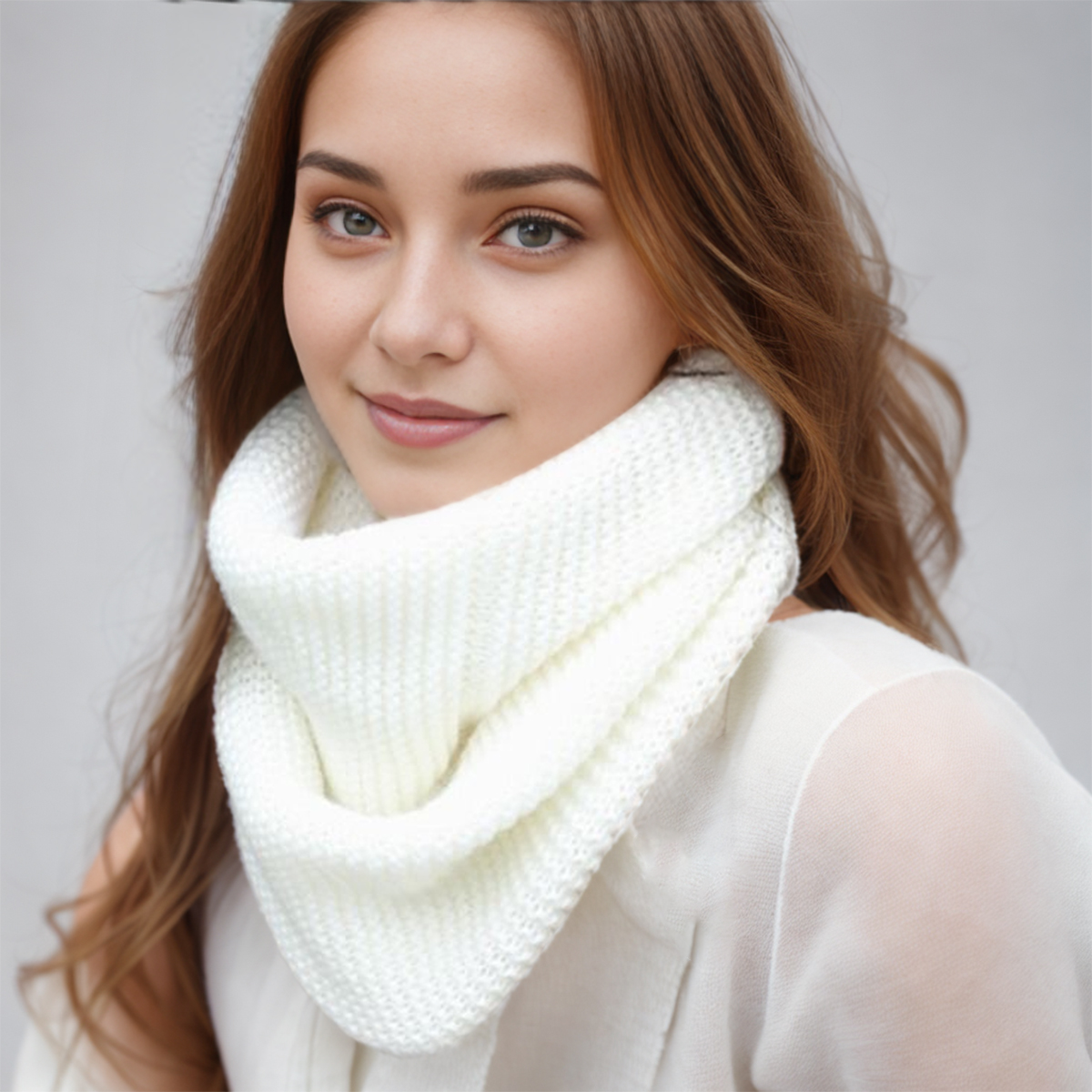 New Winter Scarf Women Infinit – обзор и цена Infinity Scarf Knit