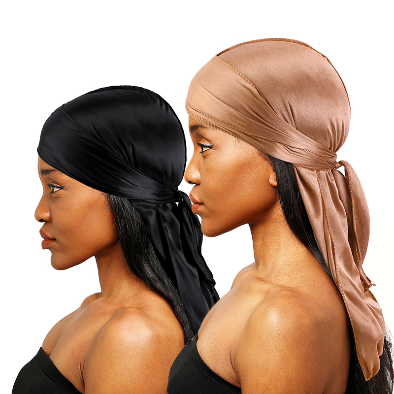 2 pcs Silky Satin Durags for M – обзор и цена Bandana Doo Rag