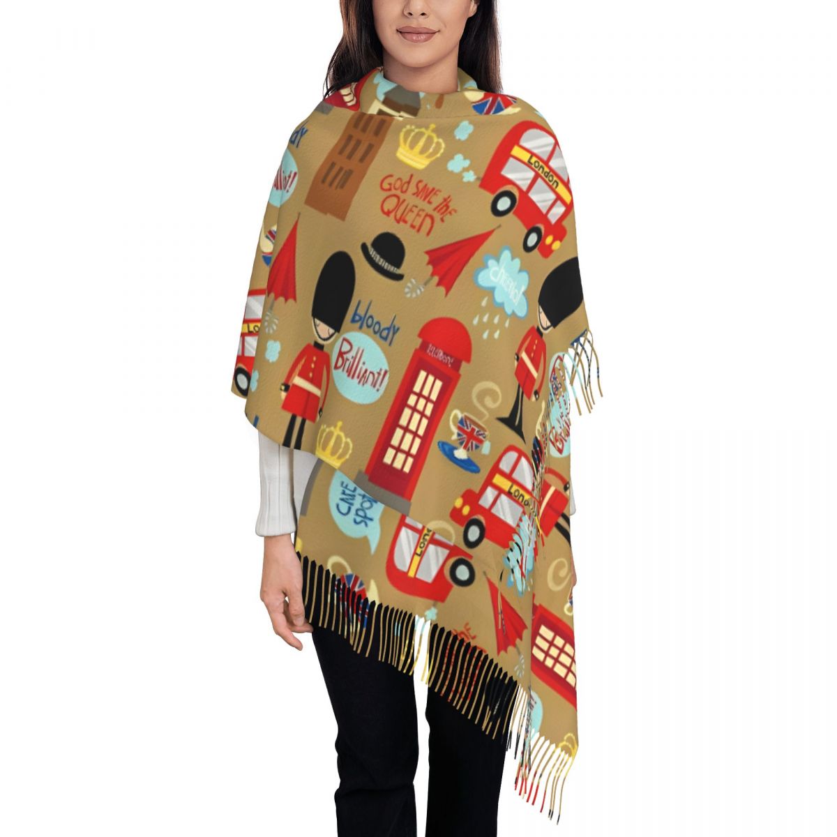 Enchanted London Scarf for Wom – обзор и цена Pashmina Wrap Large