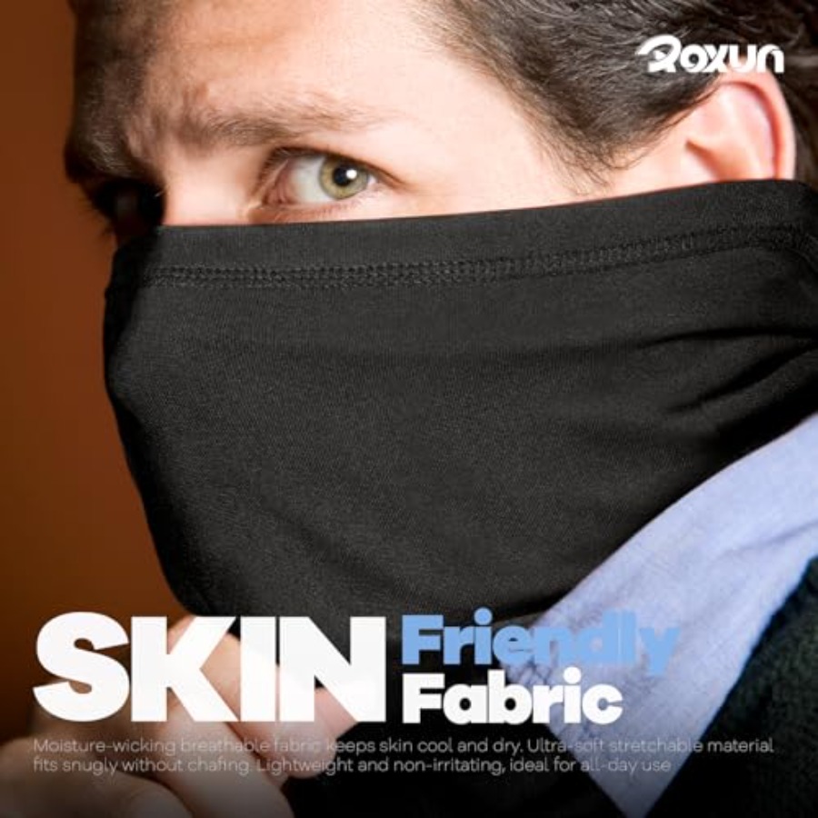 ROXUN 4 Pack Neck Gaiter, Cool – обзор и цена Face Scarf Mask