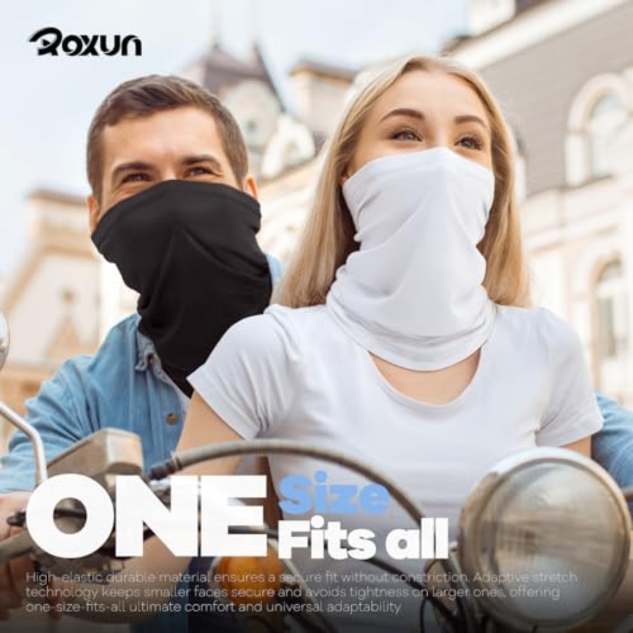 ROXUN 4 Pack Neck Gaiter, Cool – обзор и цена Face Scarf Mask