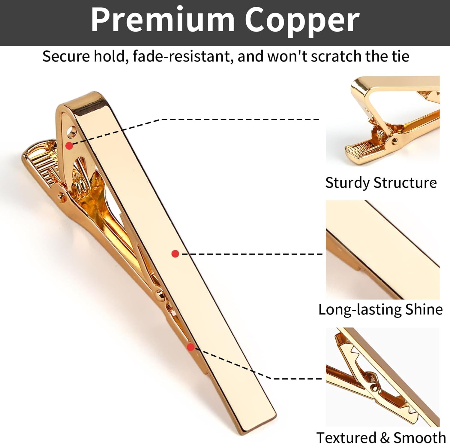 6 Tie Clips for Men, Classic S – обзор и цена Tie Bar Set Gift