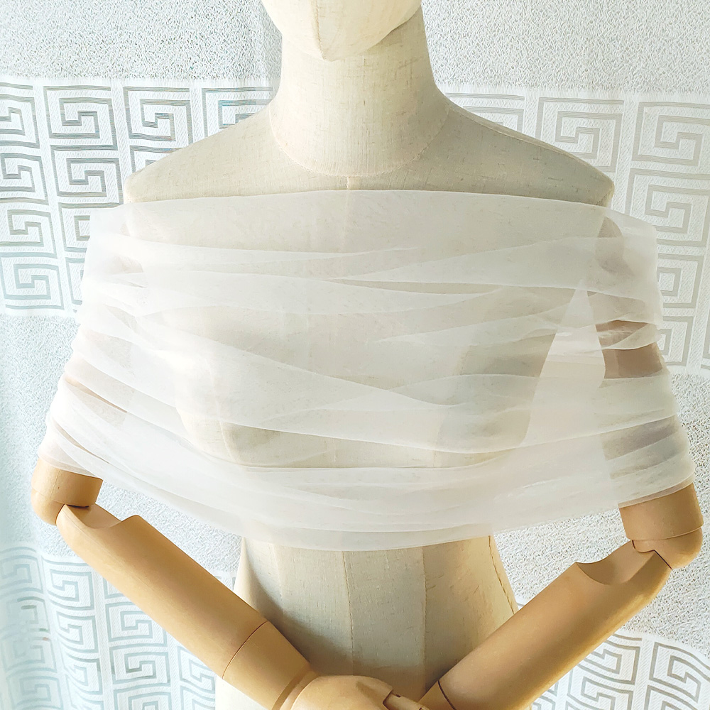 Women Pleated Tulle Sheer Wrap – обзор и цена Stole Wedding Shawl