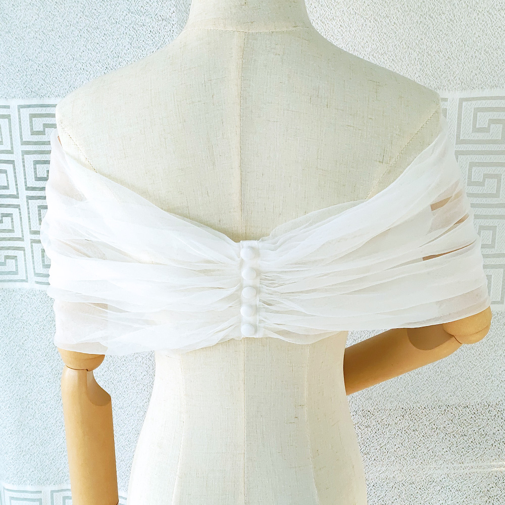 Women Pleated Tulle Sheer Wrap – обзор и цена Stole Wedding Shawl