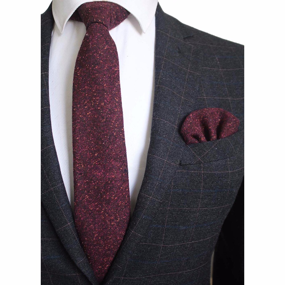 Ricnais 8cm Wool Necktie Solid – обзор и цена Handkerchief Cotton Men