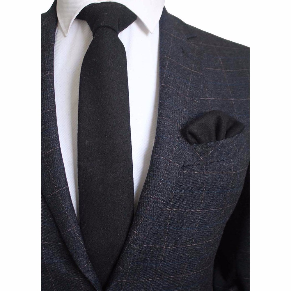 Ricnais 8cm Wool Necktie Solid – обзор и цена Handkerchief Cotton Men