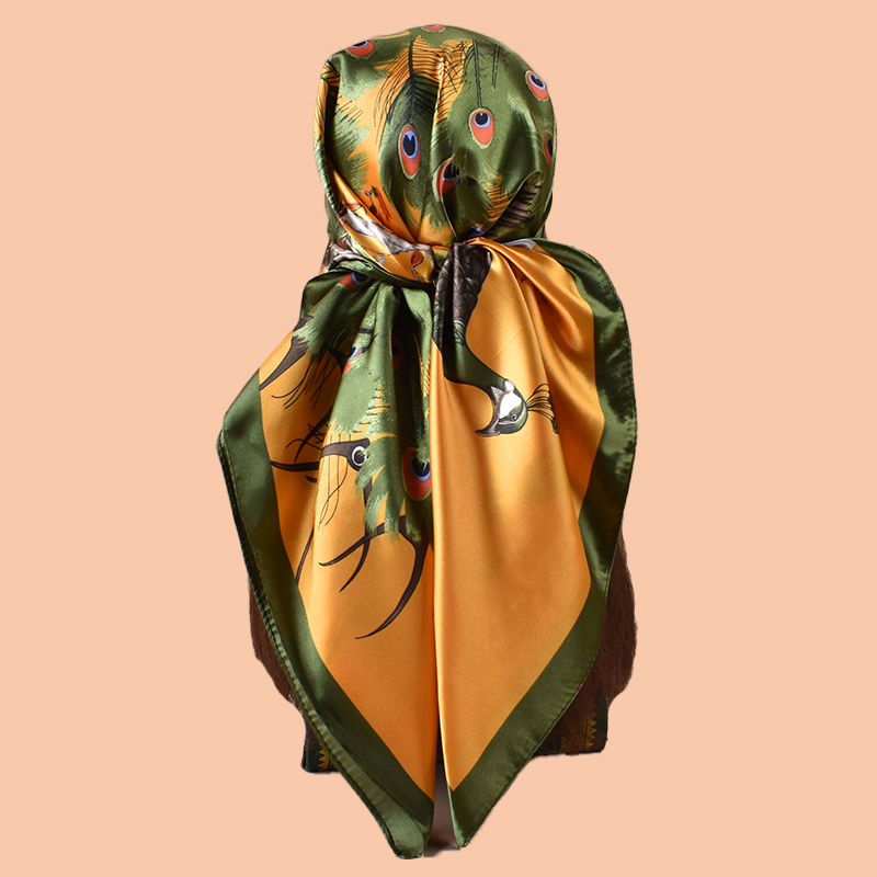 1PC Ladies Large Square Scarf  – обзор и цена Scarf Silk Square