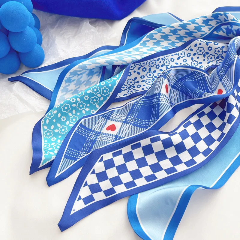 Klein blue silk scarf new chec – обзор и цена Silk Tie Striped