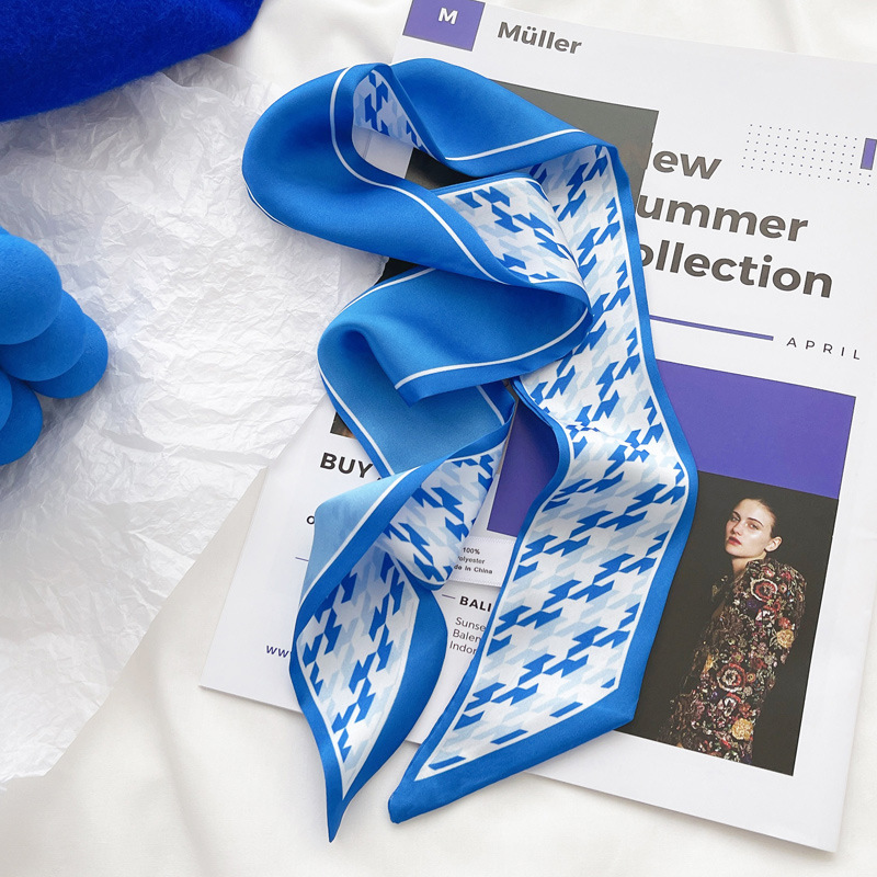 Klein blue silk scarf new chec – обзор и цена Silk Tie Striped