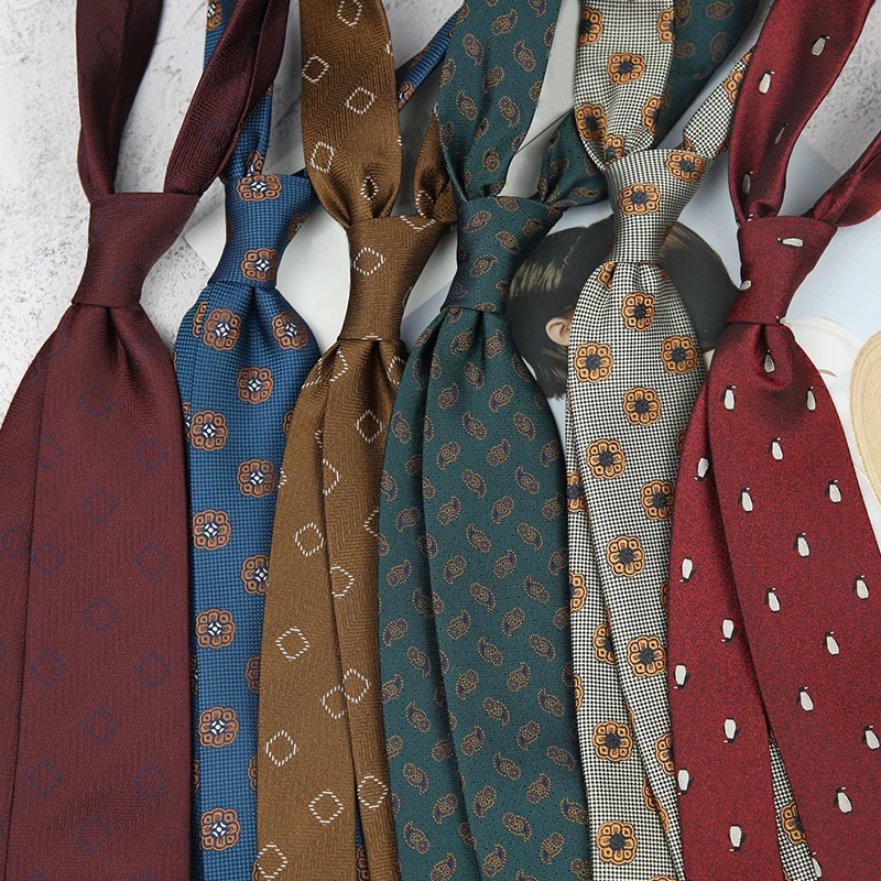 Linbaiway Business Floral Prin – обзор и цена Skinny Tie Men