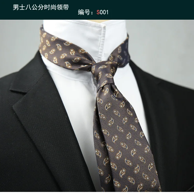 Linbaiway Business Floral Prin – обзор и цена Skinny Tie Men