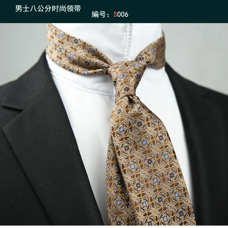 Linbaiway Business Floral Prin – обзор и цена Skinny Tie Men