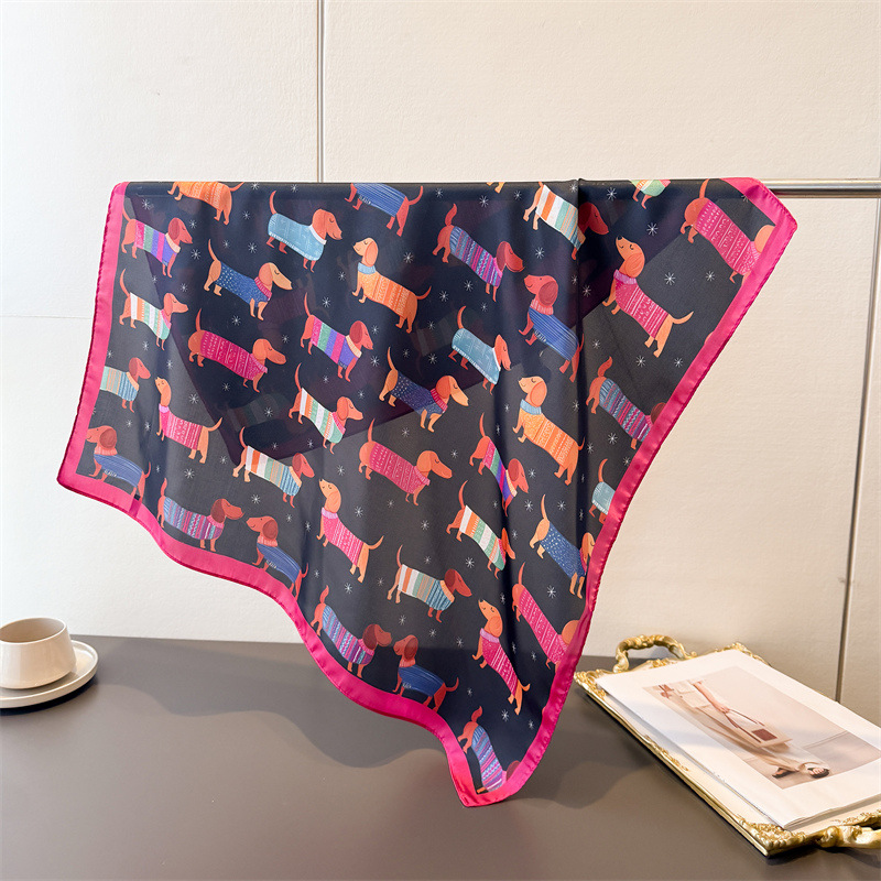Ladies Cotton Dog Printed Squa – обзор и цена Bandana Cotton