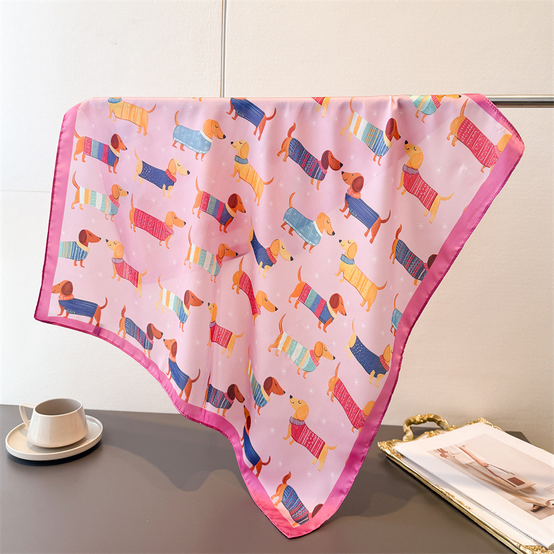 Ladies Cotton Dog Printed Squa – обзор и цена Bandana Cotton