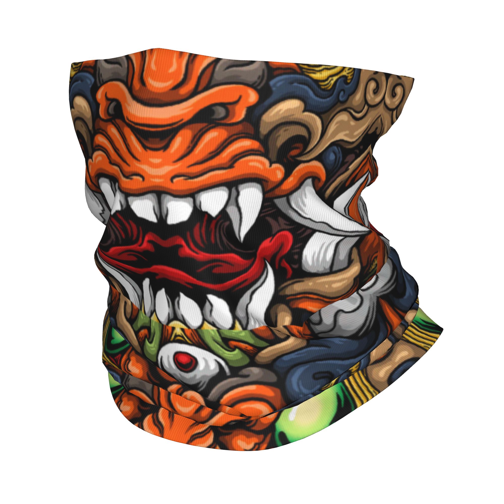 Custom Samurai Demon Oni Winte – обзор и цена Neck Warmer Tube