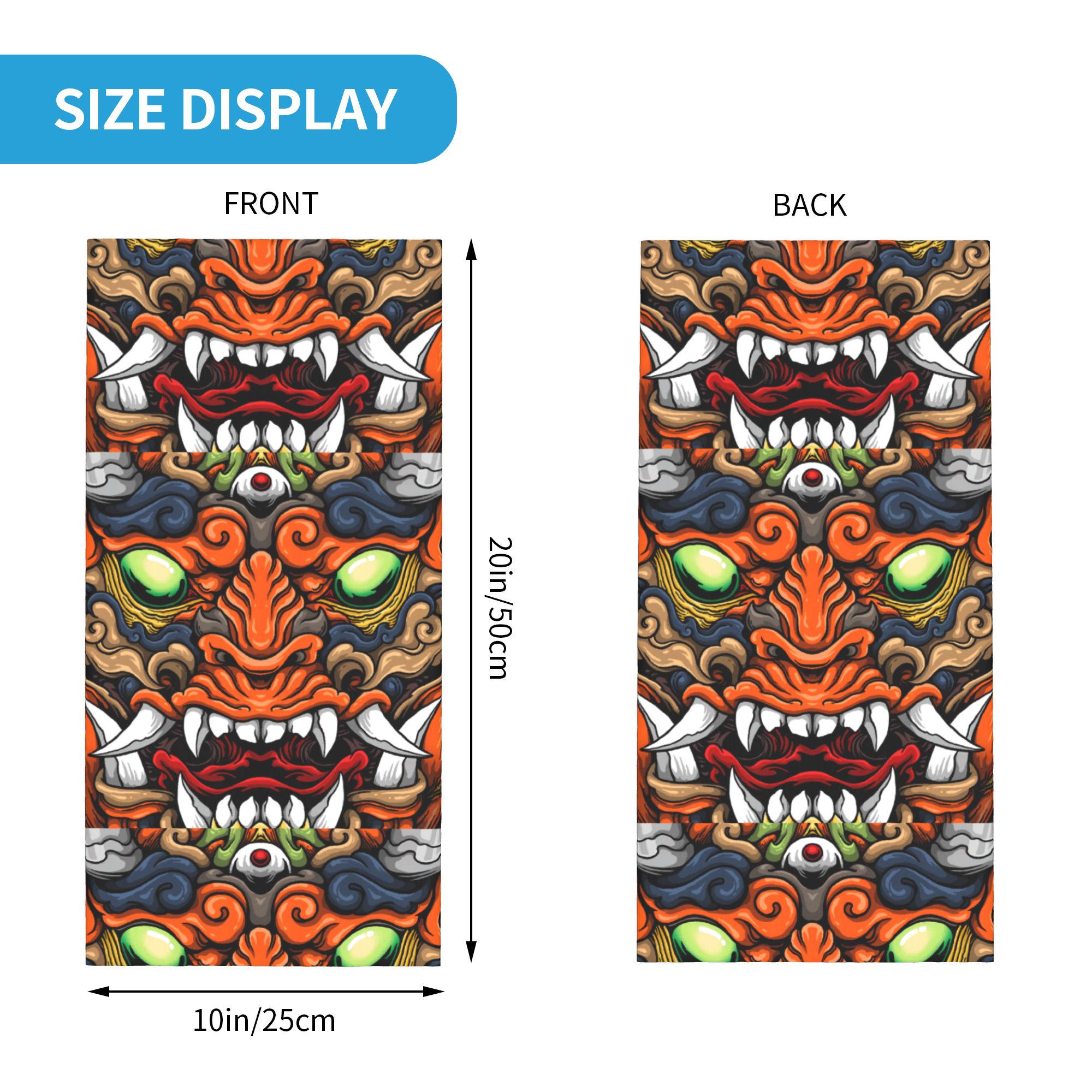 Custom Samurai Demon Oni Winte – обзор и цена Neck Warmer Tube