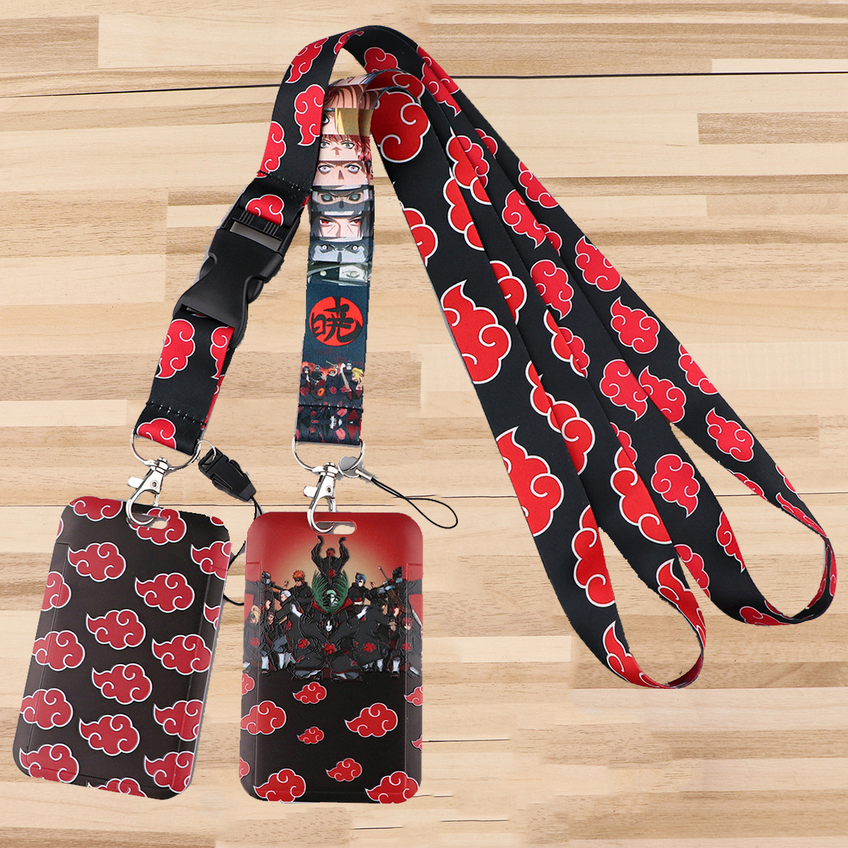 Japanese Anime Red Clouds Busi – обзор и цена Lanyard Badge Holder