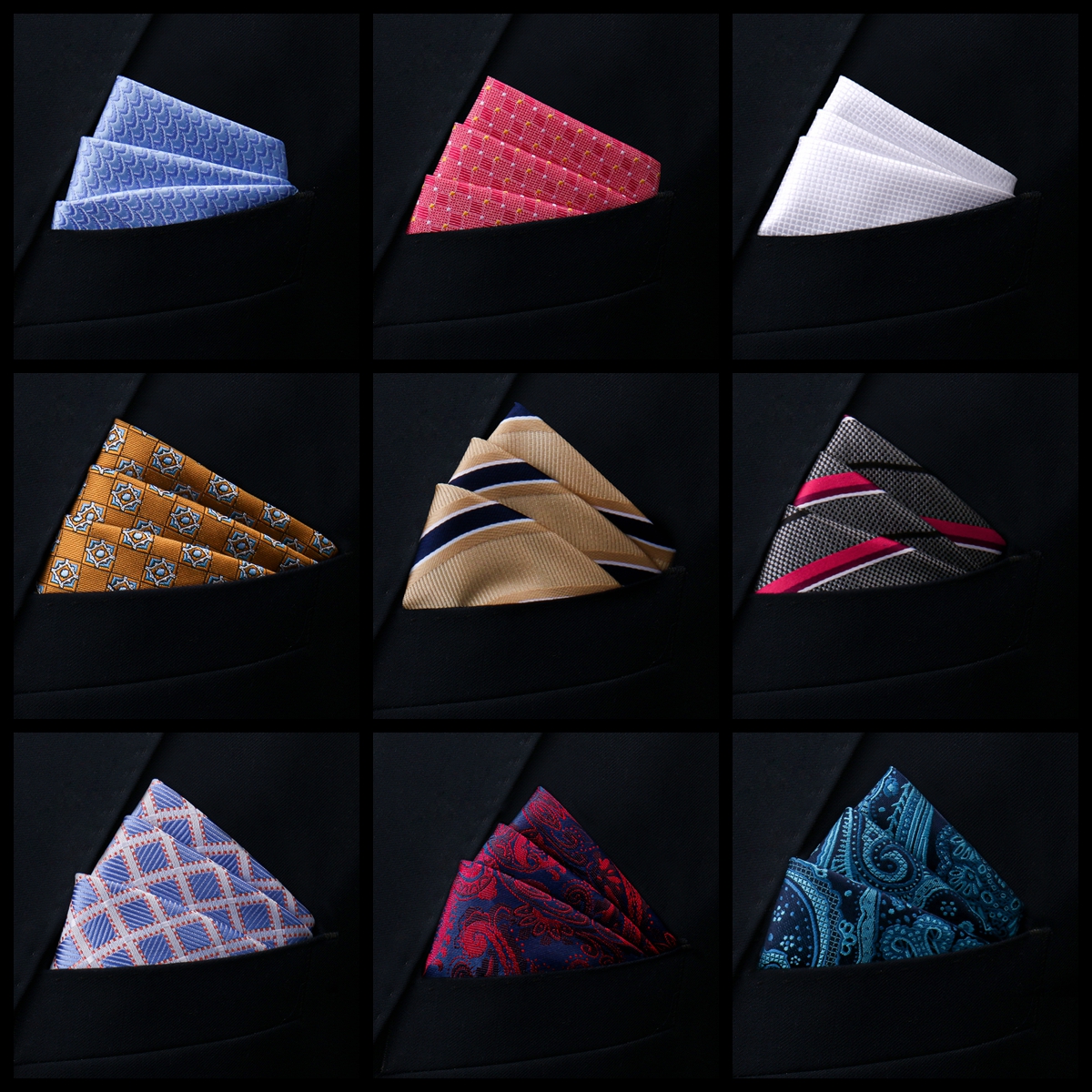 New Style Handkerchief Hot sal – обзор и цена Pocket Square Set